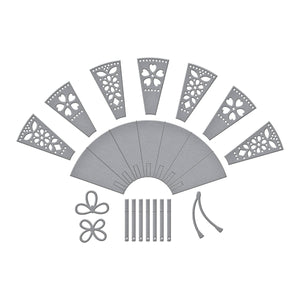 Fan & Bow Etched Dies by Alex Syberia Designs