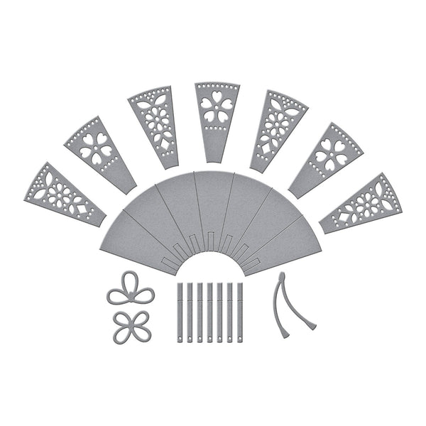 Fan & Bow Etched Dies by Alex Syberia Designs
