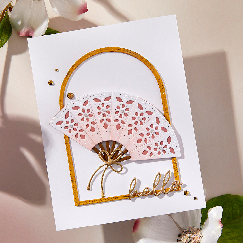 Fan & Bow Etched Dies by Alex Syberia Designs