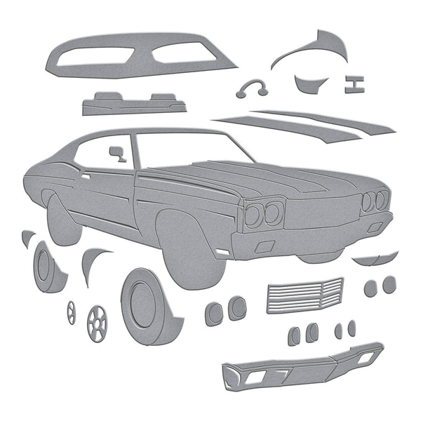 Muscle Car Etched Dies by Mindy Eggen