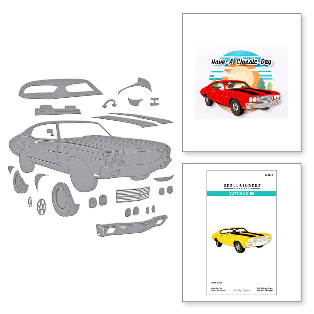 Muscle Car Etched Dies by Mindy Eggen