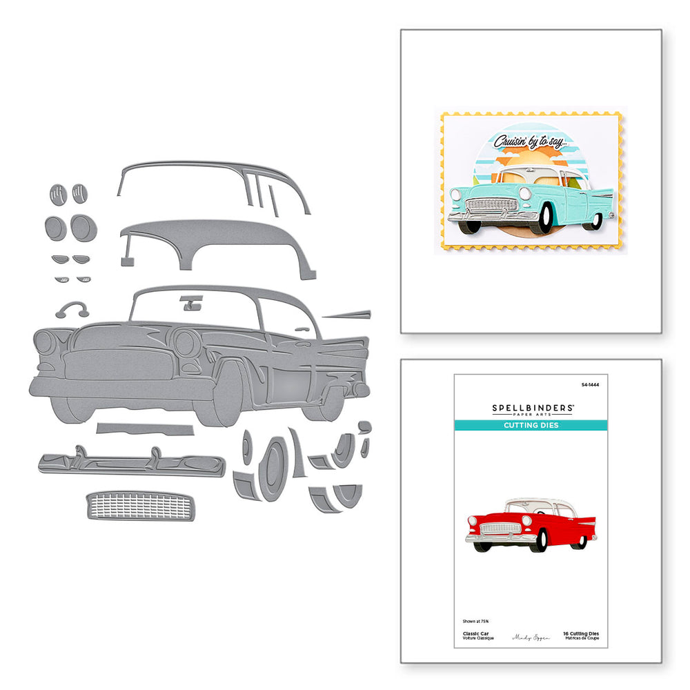 Classic Car Etched Dies by Mindy Eggen