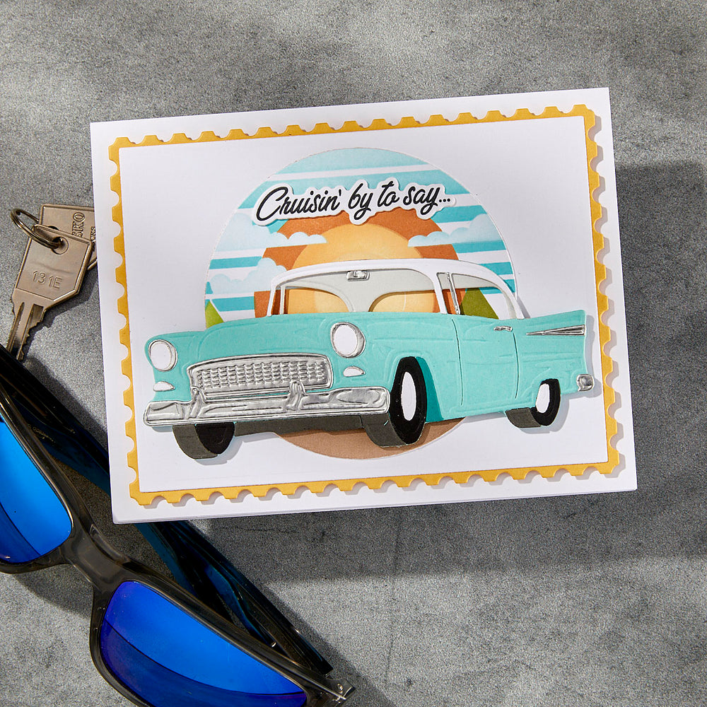 Classic Car Etched Dies by Mindy Eggen