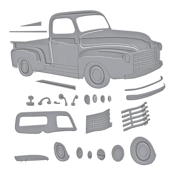 Timeless Truck Etched Dies by Mindy Eggen