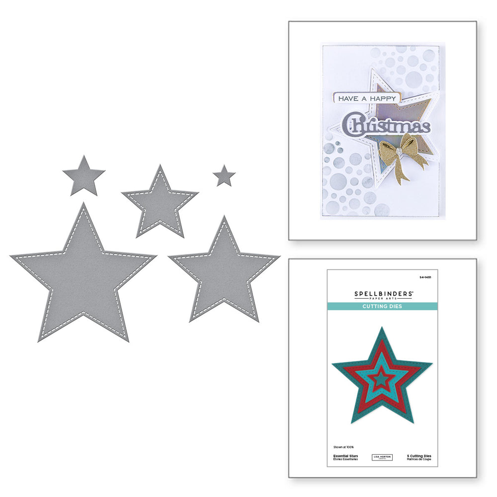 Essential Stars Etched Dies by Lisa Horton