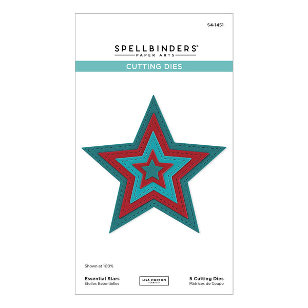 Essential Stars Etched Dies by Lisa Horton