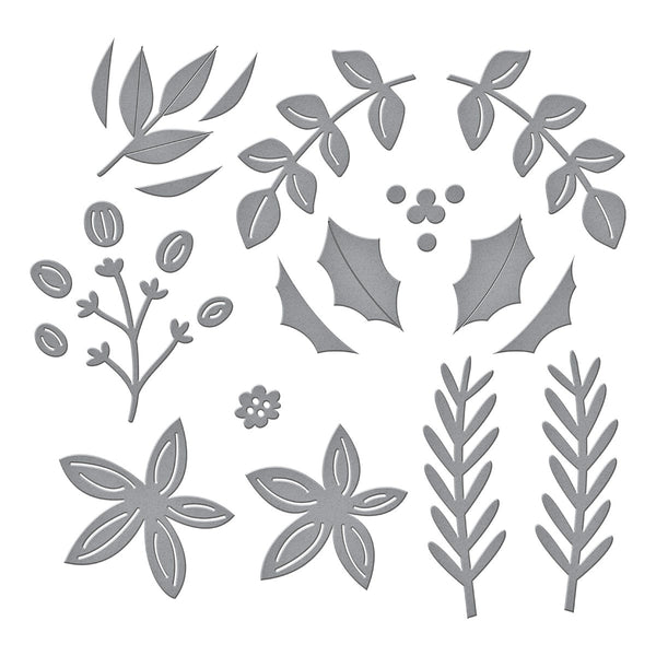 Christmas Foliage Etched Dies by Lisa Horton