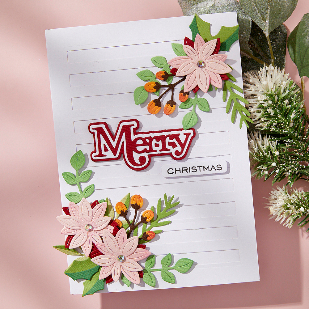 Christmas Foliage Etched Dies by Lisa Horton