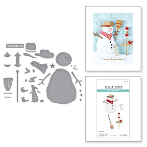 Country Snowman Etched Dies from the Country Christmas Collection by Annie Williams