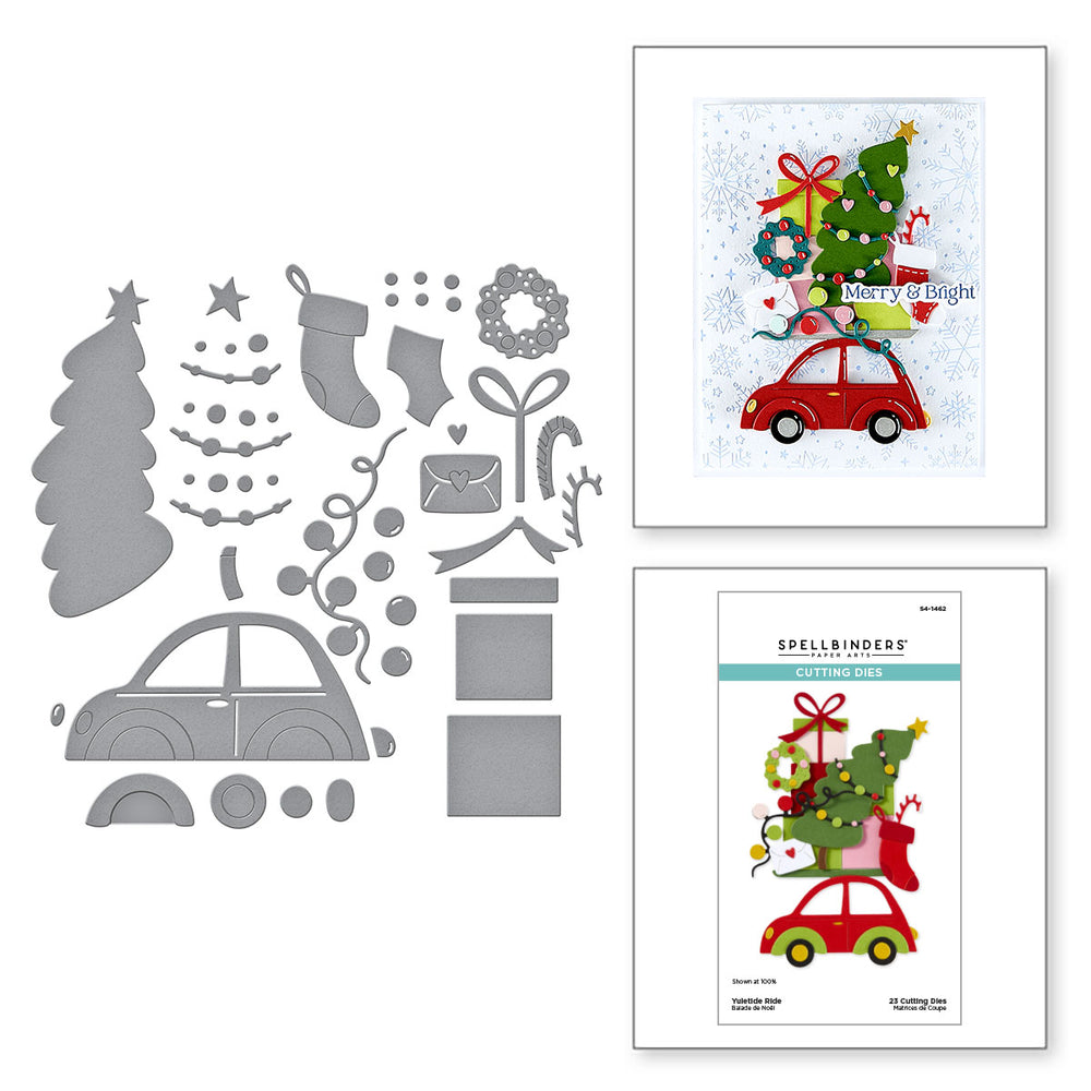 Yuletide Ride Etched Dies