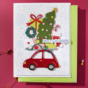 Yuletide Ride Etched Dies