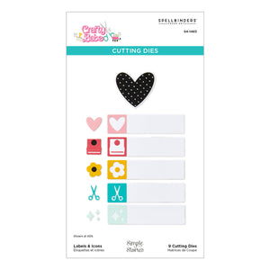 Labels & Icons Etched Dies with Simple Stories