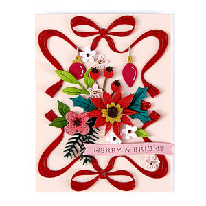 Gifting Bow Etched Dies from the Merry Moments Collection