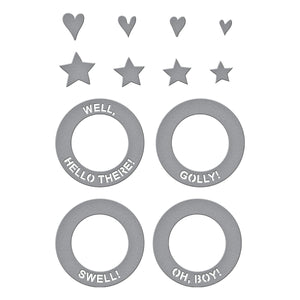 Frame & Sentiments Etched Dies