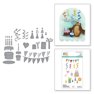 Classic Pooh Birthday Accessories Etched Dies with Simple Stories