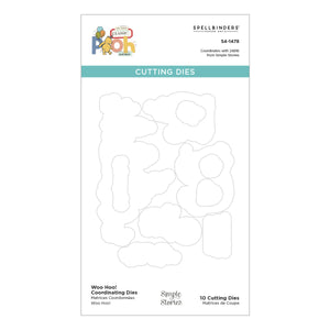 Woo Hoo! Etched Dies for Coordinating Stamp Set from the Say Cheese Classic Pooh Birthday Collection by Simple Stories
