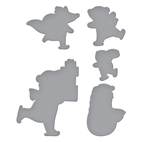 Skating By Etched Dies for Coordinating Stamp Set by Simon Hurley