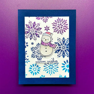 Skating By Etched Dies for Coordinating Stamp Set by Simon Hurley