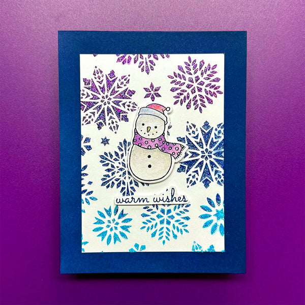 Skating By Etched Dies for Coordinating Stamp Set by Simon Hurley