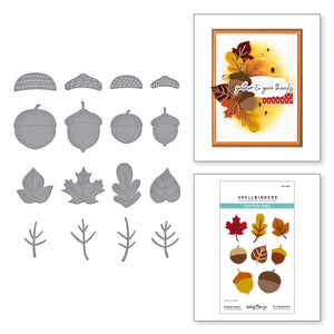 Falling Leaves Etched Dies by Kelly Bangs