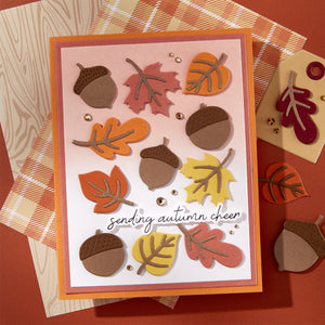 Autumn Sentiments Press + Foil Plate & Die Set by Kelly Bangs