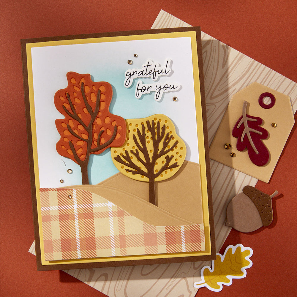 Changing Trees Etched Dies by Kelly Bangs