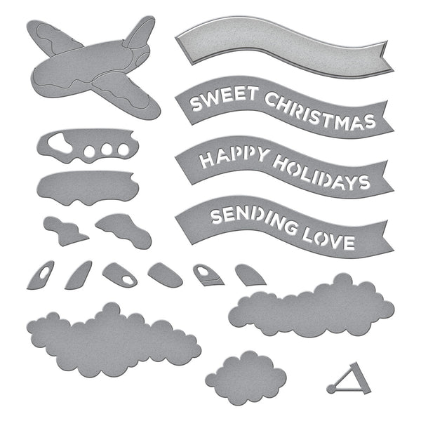 Gingerbread Plane & Banners by Stamperia