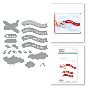 Gingerbread Plane & Banners by Stamperia