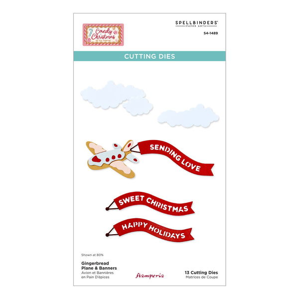 Gingerbread Plane & Banners by Stamperia