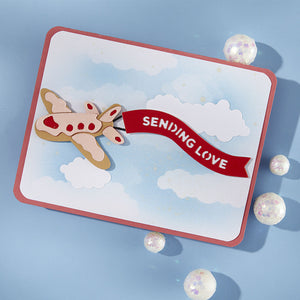 Gingerbread Plane & Banners by Stamperia