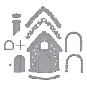 Gingerbread House Etched Dies by Stamperia