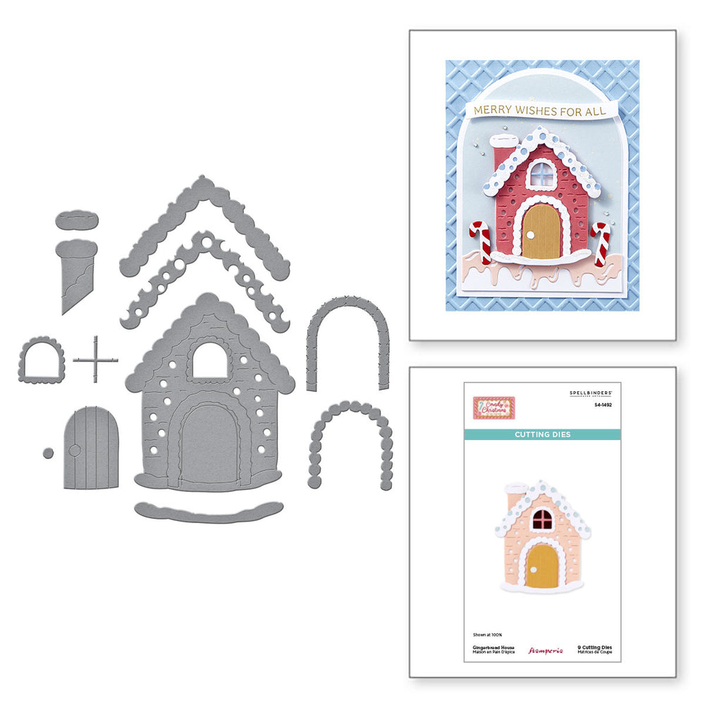 Gingerbread House Etched Dies by Stamperia