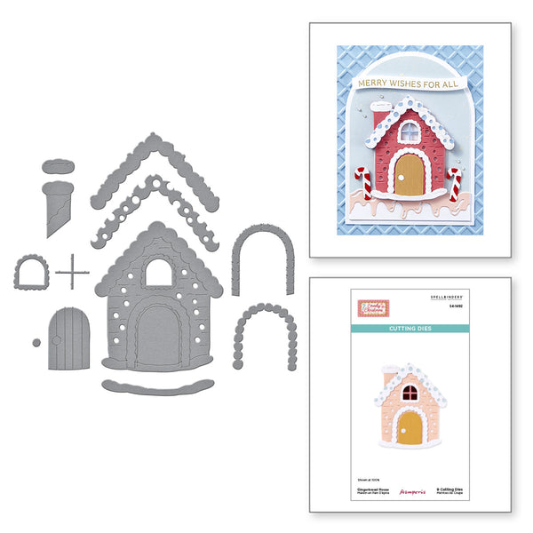 Gingerbread House Etched Dies by Stamperia
