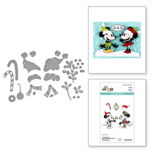 Classic Mouse Christmas Embellishments Etched Dies
