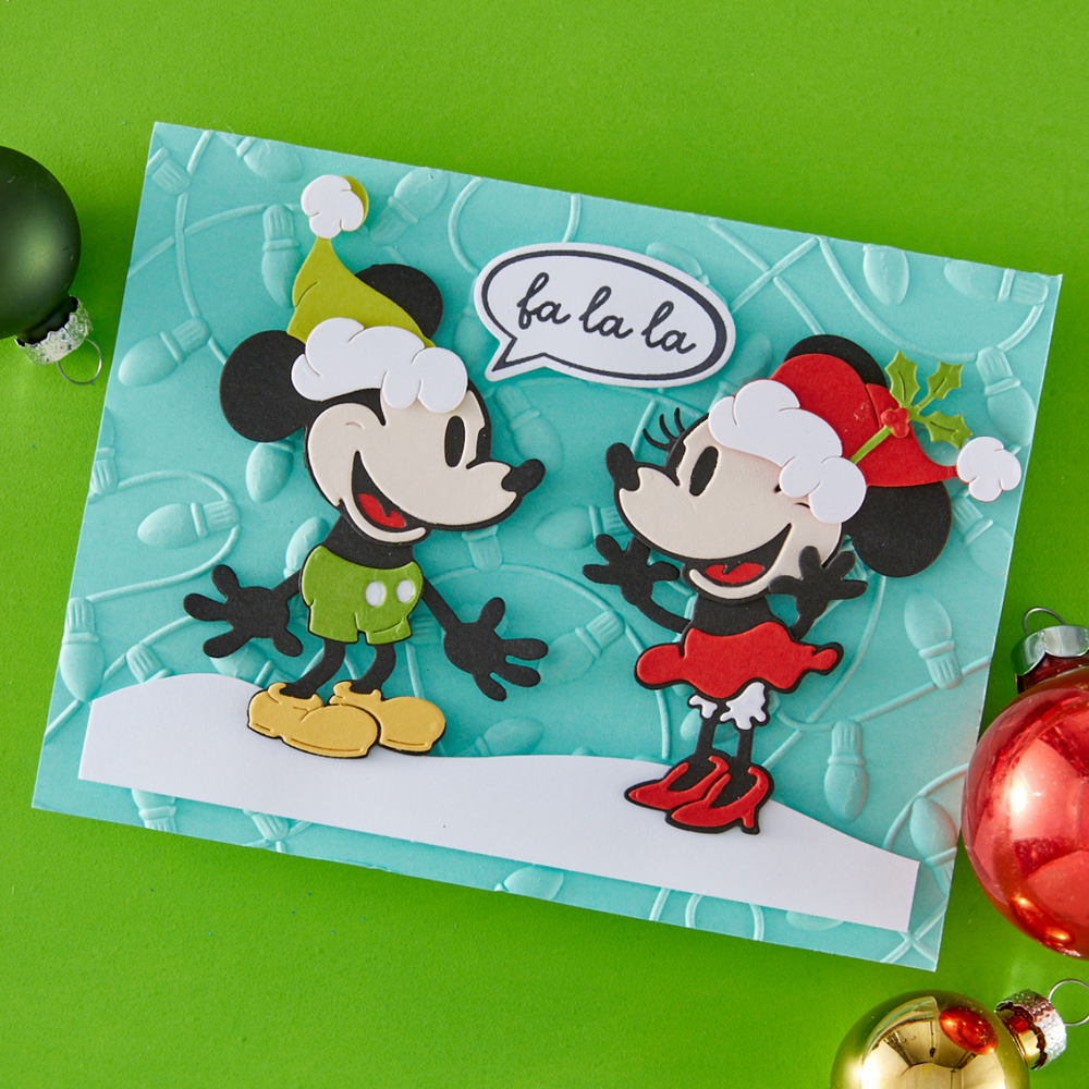 Classic Mouse Christmas Embellishments Etched Dies