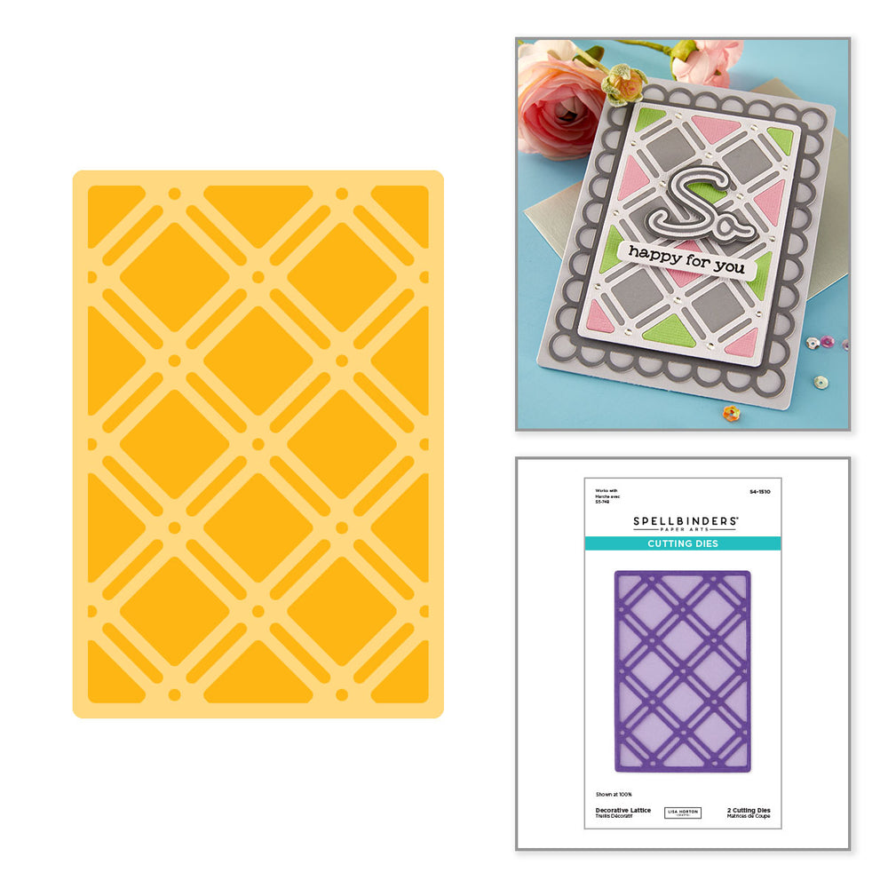 Decorative Lattice Etched Dies by Lisa Horton
