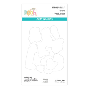 Hello Baby Coordinating Etched Dies with Simple Stories