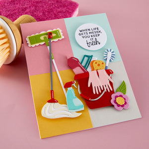 Shiny New Day Sentiments Clear Stamp Set