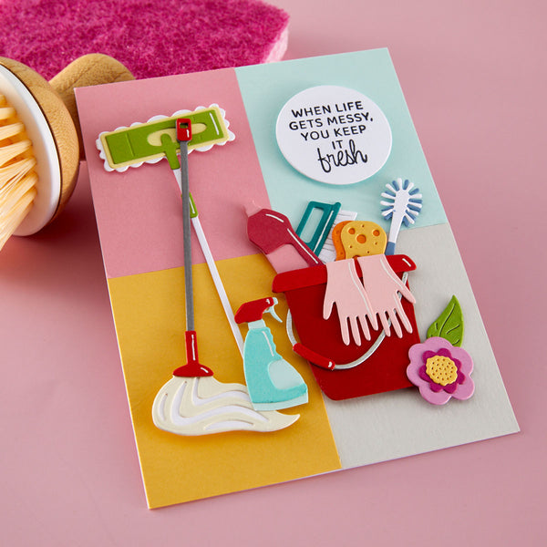 Shiny New Day Sentiments Clear Stamp Set