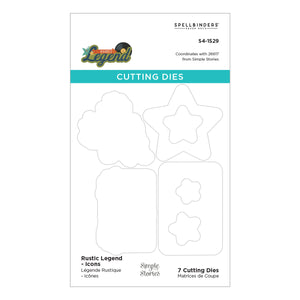 Rustic Legend Icons Etched Dies for Coordinating Stamp Set with Simple Stories