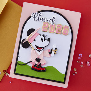 Classic Mouse Graduation Sentiments Press + Foil Plate & Die Set