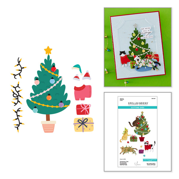 Christmas Cats Accessories Etched Dies by Yana Smakula