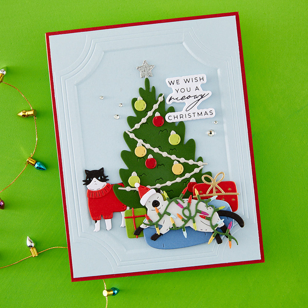 Christmas Cats Accessories Etched Dies by Yana Smakula