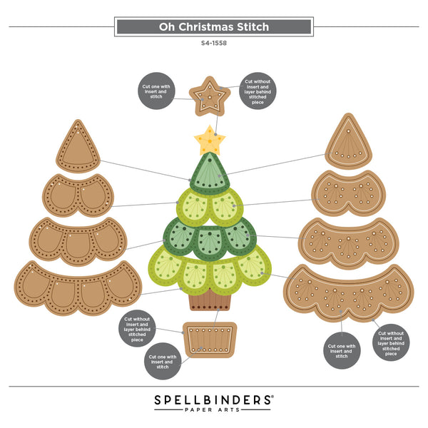 Oh Christmas Stitch Etched Dies