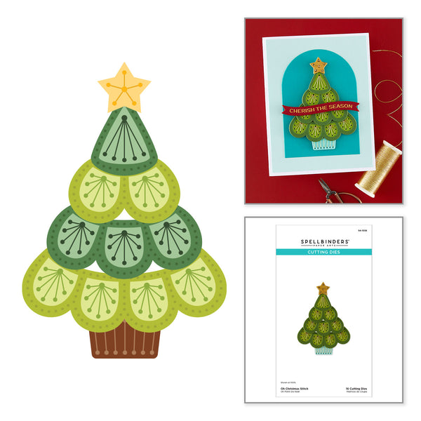 Oh Christmas Stitch Etched Dies
