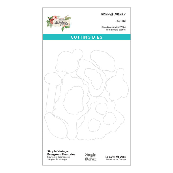 Simple Vintage Evergreen Memories Stamp & Die Bundle by Simple Stories