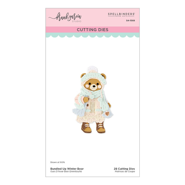 Bundled Up Winter Bear Etched Dies by Frank Garcia