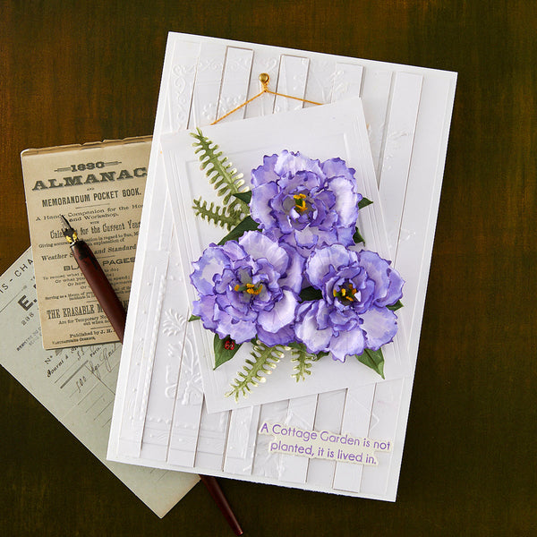 Lisianthus Etched Dies by Susan Tierney-Cockburn