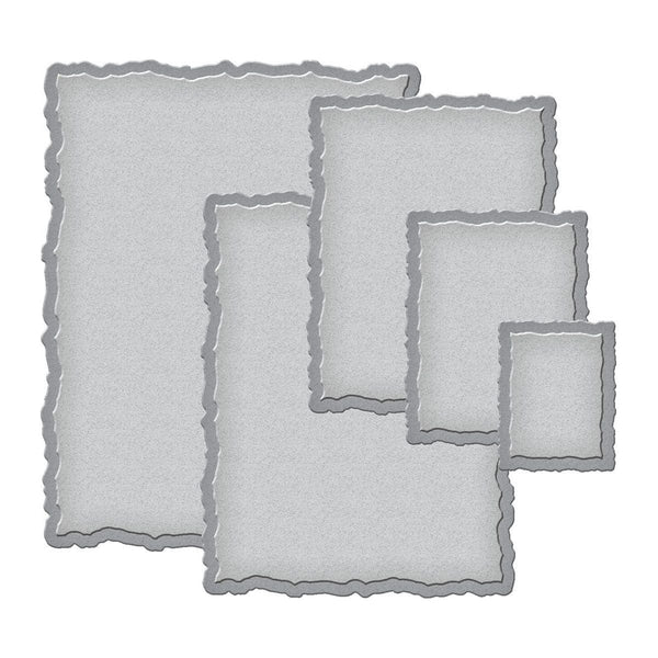 Nestabilities Deckled Rectangles LG Etched Dies