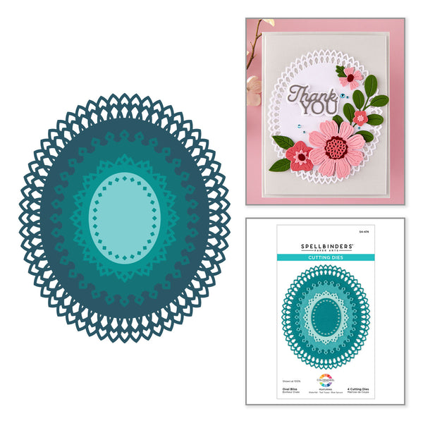 Oval Bliss Etched Dies